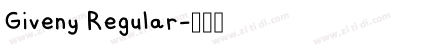 Giveny Regular字体转换